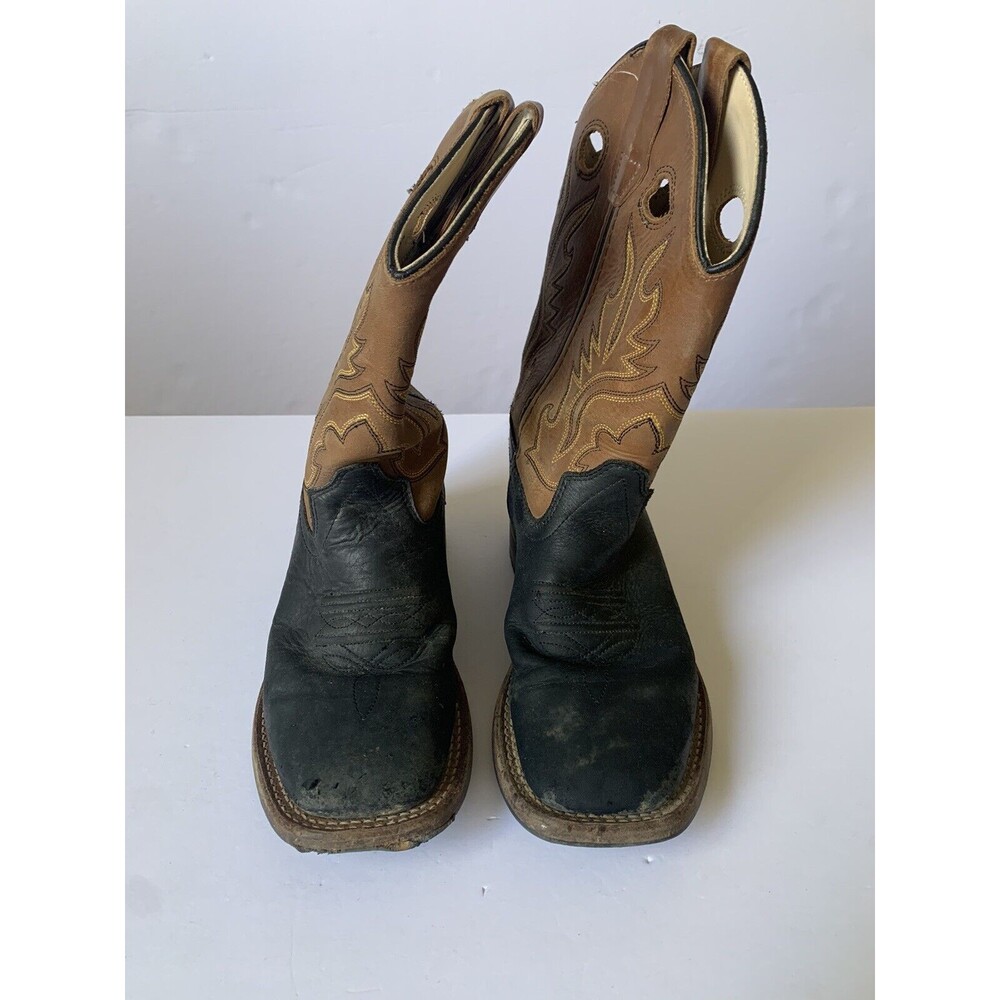 Cody‎ James 2D Ryder Cowboy Boots Square Toe Brown Western